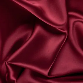 5% Stretch Satin Fabric Spandex Fabric BTY (Burgundy)