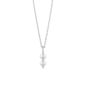 Bahati Silver Necklace w. Zirconia