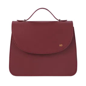 Burgundy - Saffiano Shoulder Bag