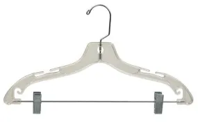 Combo Hangers (Ladies Suit) Clear/crystal Plastic