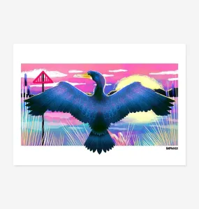 Cormorant Art Print