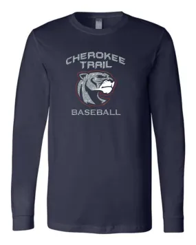 CT Baseball Unisex Long Sleeve Tee-Matte or Glitter