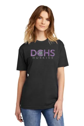 DCHS Volleyball HUSKIES Tee- Matte and Glitter