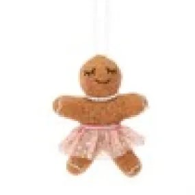 GINGERBREAD HANGING FELT DECORATION