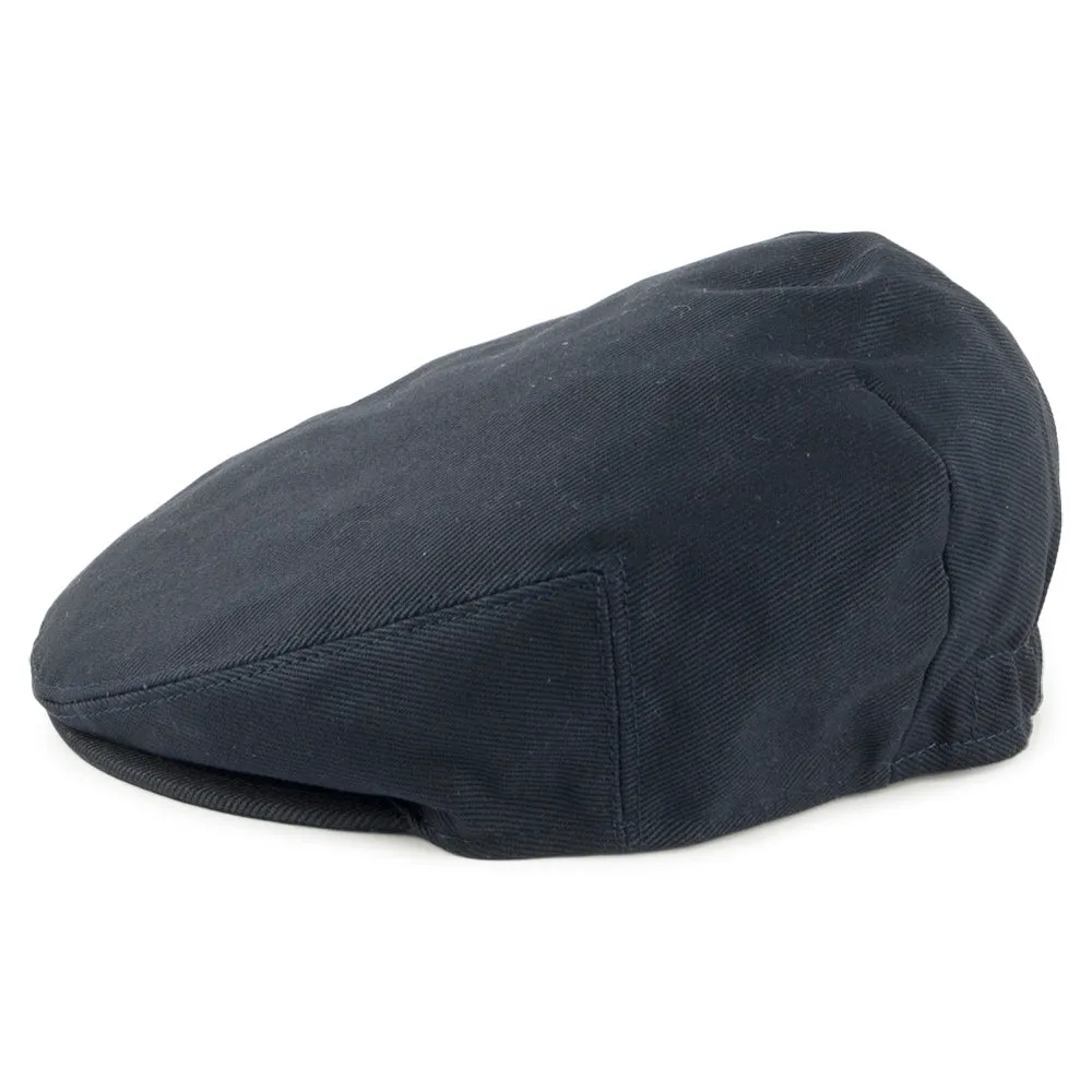 Kids Cotton Flat Cap - Navy Blue