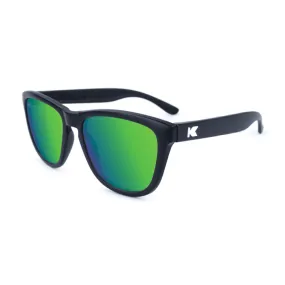 Knockaround Sunglasses | Premiums | Black / Green Moonshine