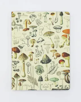 Mushrooms Pl 2 Lined/Grid Notebook