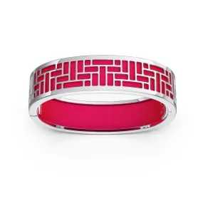 Pavilion Bangle - Dragonfruit Pink - Sterling Silver