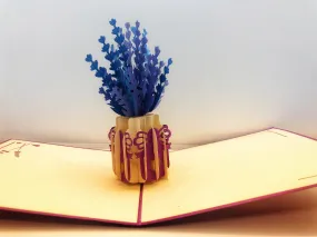 Pop-up Card _ Lavender Pot