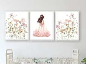 Princess Wildflower Nursery Prints - Set 2