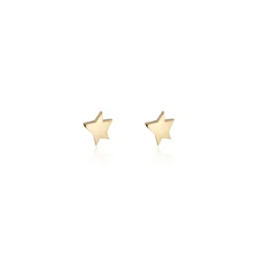 Serena Van Rensselaer Jewelry - Earrings - "Étoile" Mini Star Posts (14k Yellow Gold) #LPP1g