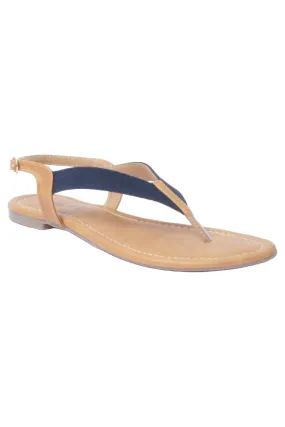 SOLES Vibrant Blue Flat Sandals