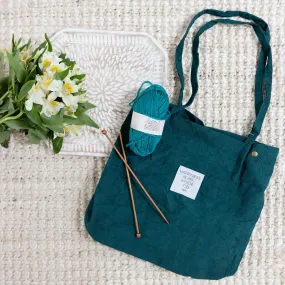 Steer Your Own Dreams - Corduroy Tote & Knitting Set (Sold Out)