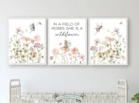 Wildflower Fairy Nursery Print Set