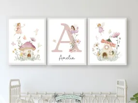 Wildflower Fairy Nursery Prints - Set 1