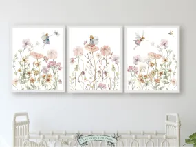 Wildflower Fairy Nursery Prints